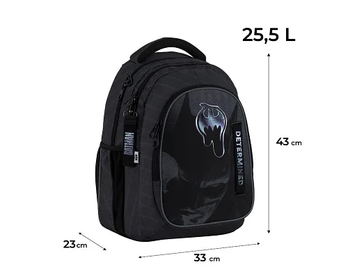 Рюкзак Kite teens DC Batman 43 см (DC25-8001L)