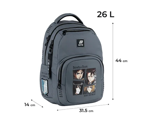 Рюкзак Kite teens аніме Атака Титанів 44 см (AT25-903L)