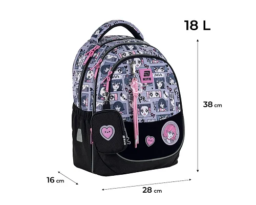 Рюкзак шкільний Kite Anime Girl 38 см (K25-700M-1)