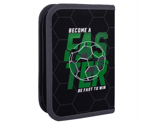 Пенал-книжка твердий одинарний з клапаном HP-03 Football TIme Yes (533663)