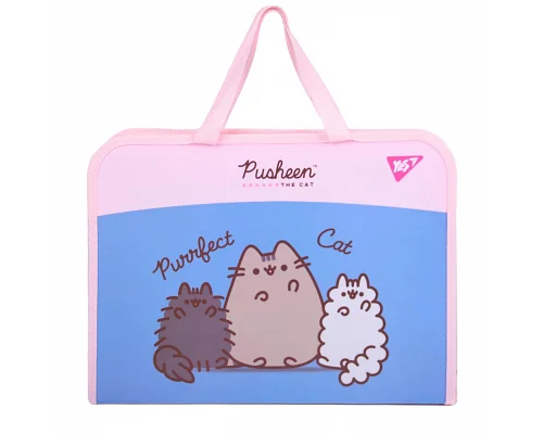 Папка-портфель FC на блискавці з тканинними ручками Pusheen Yes (492317)