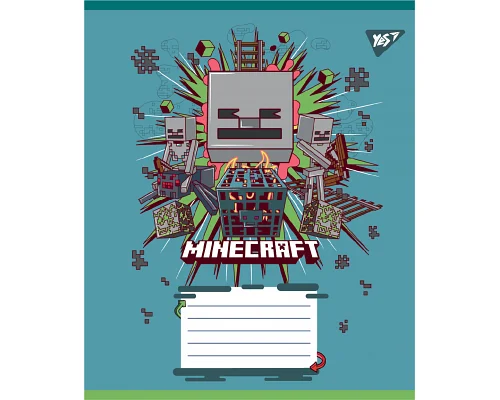 Зошит учнівський шкільний Minecraft Heroes А5 24 аркушів лінія YES (767582)