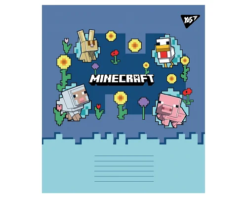 Зошит учнівський шкільний Minecraft Girl А5 24 аркушів клітинка YES (767595)