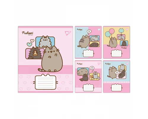 Зошит учнівський шкільний Pusheen Funny А5 18 аркушів лінія YES (767606)