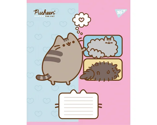 Зошит учнівський шкільний Pusheen Funny А5 18 аркушів лінія YES (767606)