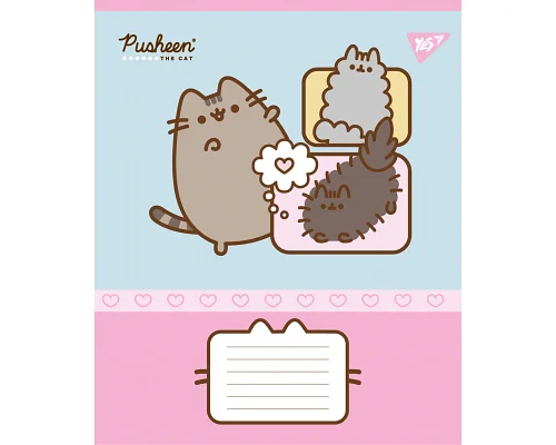 Зошит учнівський шкільний Pusheen Funny А5 18 аркушів лінія YES (767606)