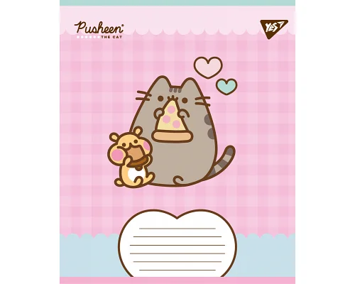 Зошит учнівський шкільний Pusheen Weekend А5 12 аркушів лінія YES (767608)