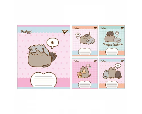 Зошит учнівський шкільний Pusheen Weekend А5 18 аркушів лінія YES (767611)