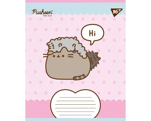 Зошит учнівський шкільний Pusheen Weekend А5 18 аркушів лінія YES (767611)