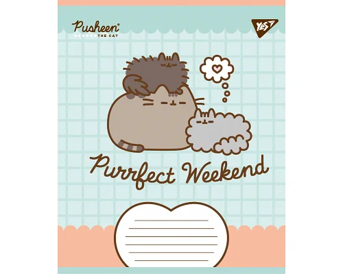 Зошит учнівський шкільний Pusheen Weekend А5 18 аркушів лінія YES (767611)