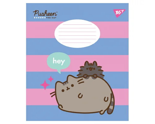 Зошит учнівський шкільний Pusheen The Cat А5 18 аркушів лінія YES (767616)
