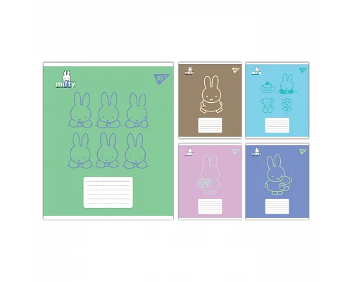 Зошит учнівський шкільний Miffy Bunny А5 18 аркушів лінія YES (767621)