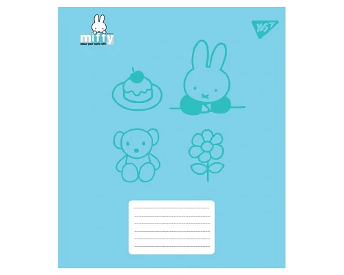 Зошит учнівський шкільний Miffy Bunny А5 18 аркушів лінія YES (767621)