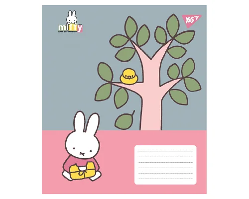 Зошит учнівський шкільний Miffy Spring А5 12 аркушів клітинка YES (767624)