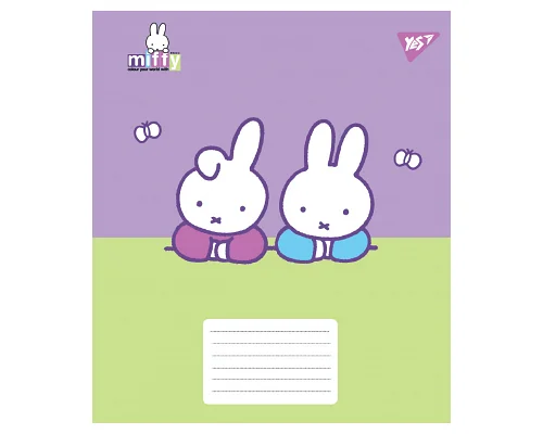 Зошит учнівський шкільний Miffy Spring А5 12 аркушів клітинка YES (767624)