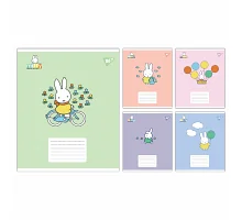Тетрадь ученическая школьная Miffy Playfull А5 12 листов косая линия YES (767633)