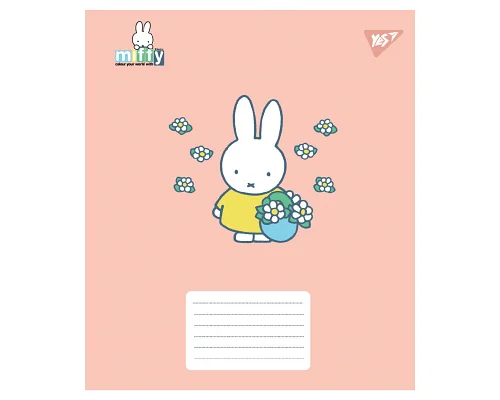 Зошит учнівський шкільний Miffy Playfull А5 18 аркушів лінія YES (767635)