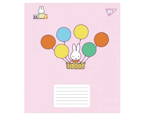 Зошит учнівський шкільний Miffy Playfull А5 18 аркушів лінія YES (767635)