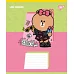 Зошит учнівський шкільний Line Friends Funny А5 18 аркушів лінія YES (767642)