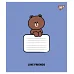 Зошит учнівський шкільний Line Friends Stylish А5 12 аркушів коса лінія YES (767647)