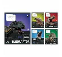 Тетрадь ученическая школьная JURASSIC WORLD Strength and Power А5 12 листов линия YES (767664)