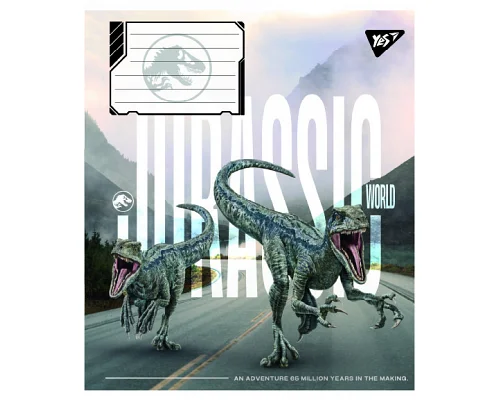 Зошит учнівський шкільний JURASSIC WORLD ALIVE А5 18 аркушів клітинка YES (767680)
