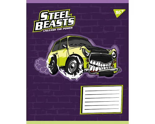 Зошит учнівський шкільний Steel Beasts А5 12 аркушів лінія YES (767710)