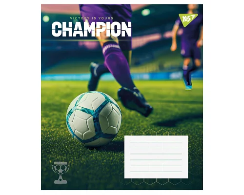 Зошит учнівський шкільний Champion А5 12 аркушів лінія YES (767819)