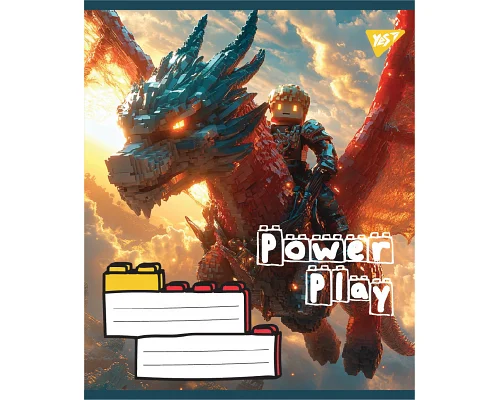 Зошит учнівський шкільний Power Play А5 18 аркушів клітинка YES (767849)