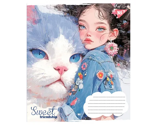 Зошит учнівський шкільний Sweet Friendship А5 12 аркушів лінія YES (767862)
