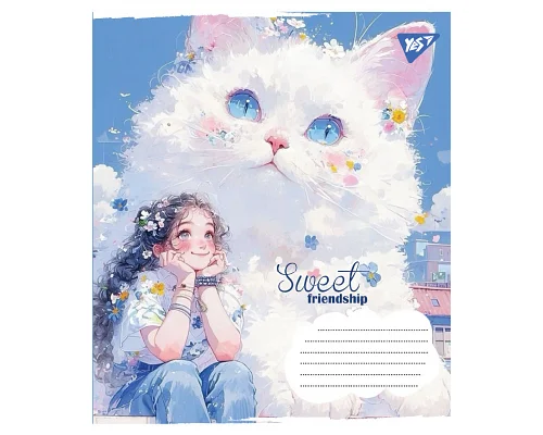 Зошит учнівський шкільний Sweet Friendship А5 12 аркушів лінія YES (767862)