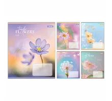 Зошит учнівський шкільний Tender Flowers А5 18 аркушів клітинка 1 Вересня (768074)