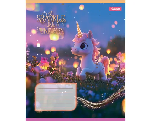 Тетрадь ученическая школьная Unicorn А5 12 листов линия 1 Вересня (768128)