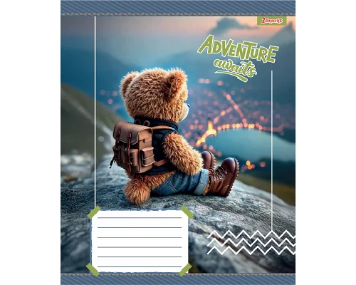 Зошит учнівський шкільний Adventure awaits А5 12 аркушів лінія 1 Вересня (768197)