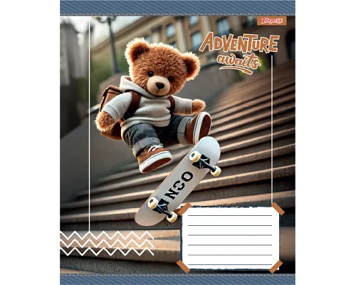 Зошит учнівський шкільний Adventure awaits А5 12 аркушів лінія 1 Вересня (768197)