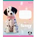 Зошит учнівський шкільний Funny Pets А5 12 аркушів лінія 1 Вересня (768209)
