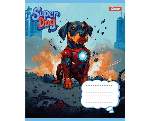 Зошит учнівський шкільний Super Dog А5 12 аркушів лінія 1 Вересня (768253)