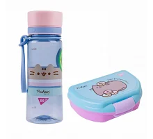 Набір в їдальню пляшка для води + ланч-бокс Pusheen 400 мл YES (708319K)