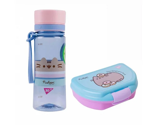 Набір в їдальню пляшка для води + ланч-бокс Pusheen 400 мл YES (708319K)