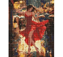 Алмазна мозаїка Танець під дощем art_selena_ua 40х50 Ідейка (AMO8178)