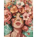 Алмазна мозаїка Дівчина у квітах victoria_art___ 40х50 Ідейка (AMO8029)