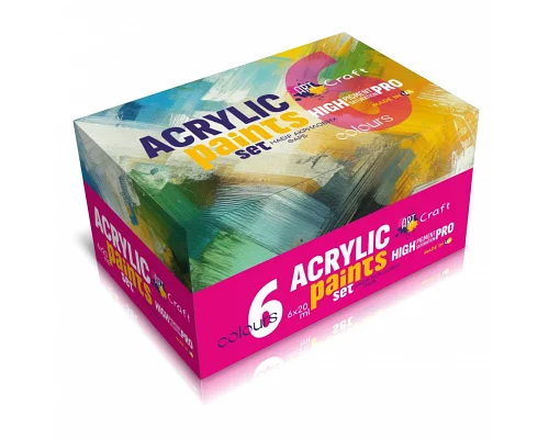 Набір акрилових фарб 6 шт. по 20 мл Art Craft (5081-AC)