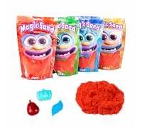 Кінетичний пісок Strateg Magic sand в пакеті 39402-6 червоний, 0,350 кг