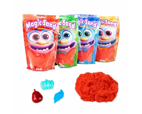 Кінетичний пісок Strateg Magic sand в пакеті 39402-6 червоний, 0,350 кг