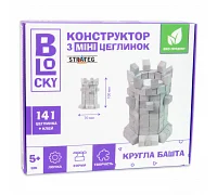 Будівельний набір для творчості з міні-цеглинок BLOCKY Кругла башта Strateg (31024)