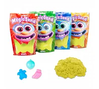 Кінетичний пісок Strateg Magic sand в пакеті 39402-5 жовтий, 0,350 кг