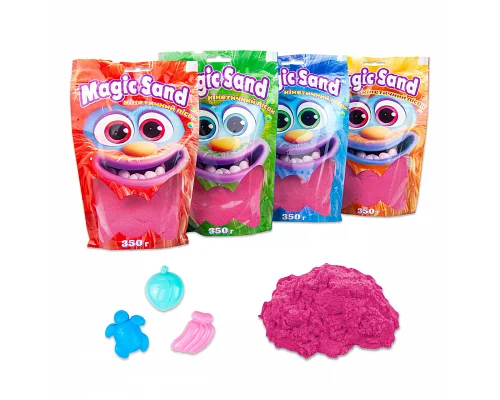 Кінетичний пісок Strateg Magic sand в пакеті 39402-8 рожевий, 0,350 кг