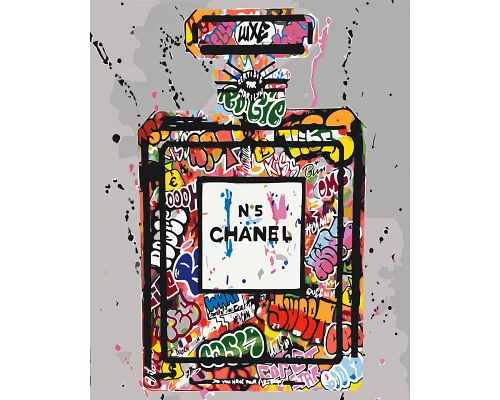 Картина за номерами Chanel №5 арт (Шанель номер 5) 40*50 см Орігамі (LW3476)