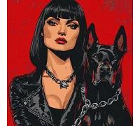 Картина за номерами Небезпечні art_selena_ua 40х40 Ідейка (KHO8546)