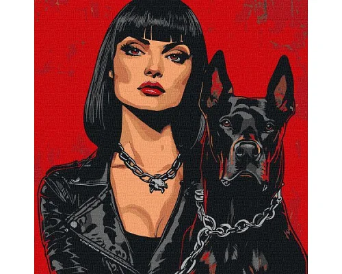 Картина за номерами Небезпечні art_selena_ua 40х40 Ідейка (KHO8546)